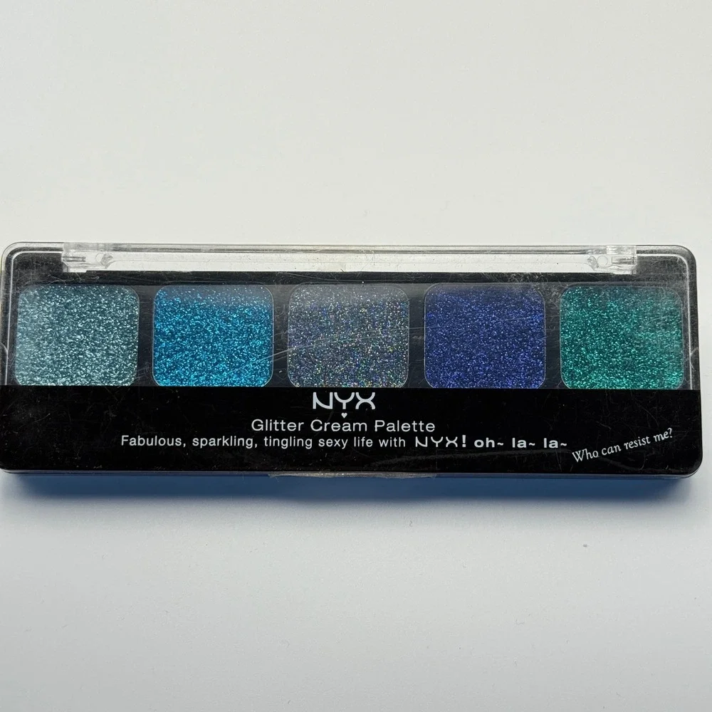 NYX Glitter Cream Palette‎ GCP11 Ocean Breeze Eye Makeup Beauty